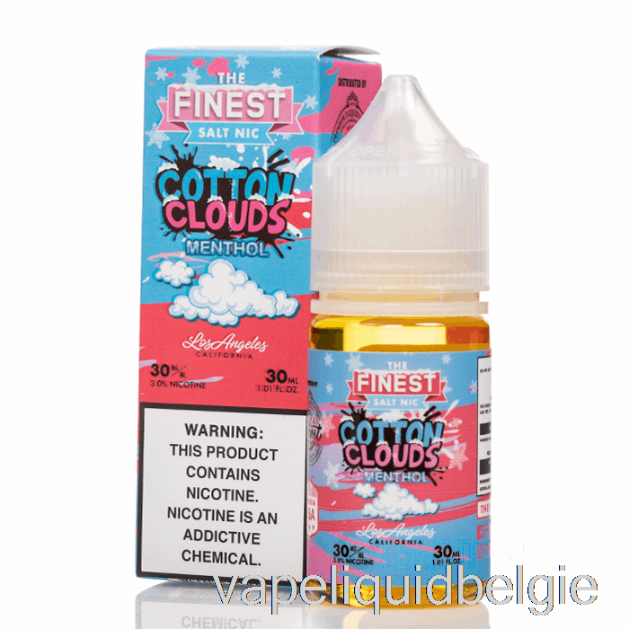 Vape Smaken Katoenwolken Menthol - De Fijnste Snoepeditie Zout Nic - 30ml 30mg